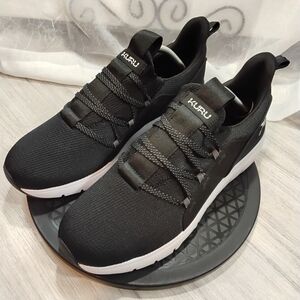 NEW Kuru Men's Flex Slip On Black Athletic Shoes Breathable Mesh Upper SIZE 10.5